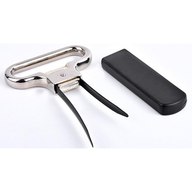 Cork Puller Two-Prong Wine Opener with Case by HitMyNeed