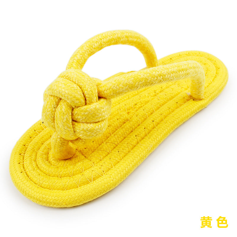 Cotton Rope Dog Slipper Chew Toy by HitMyNeed