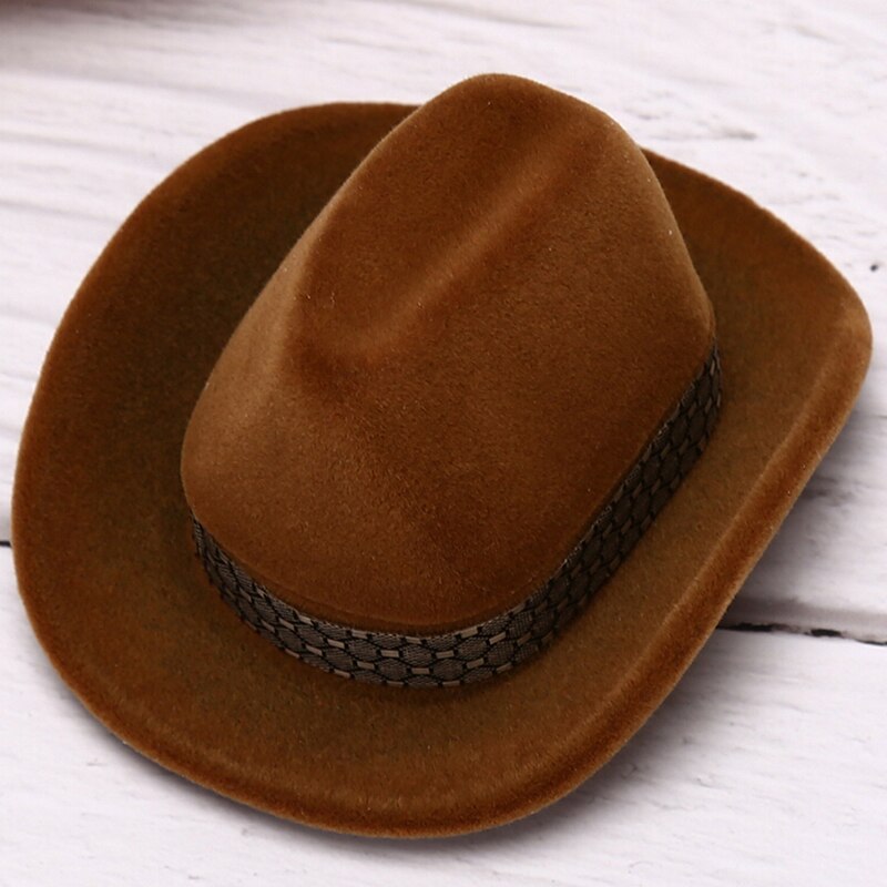Cowboy Hat Ring Box Velvet Jewelry Holder by HitMyNeed