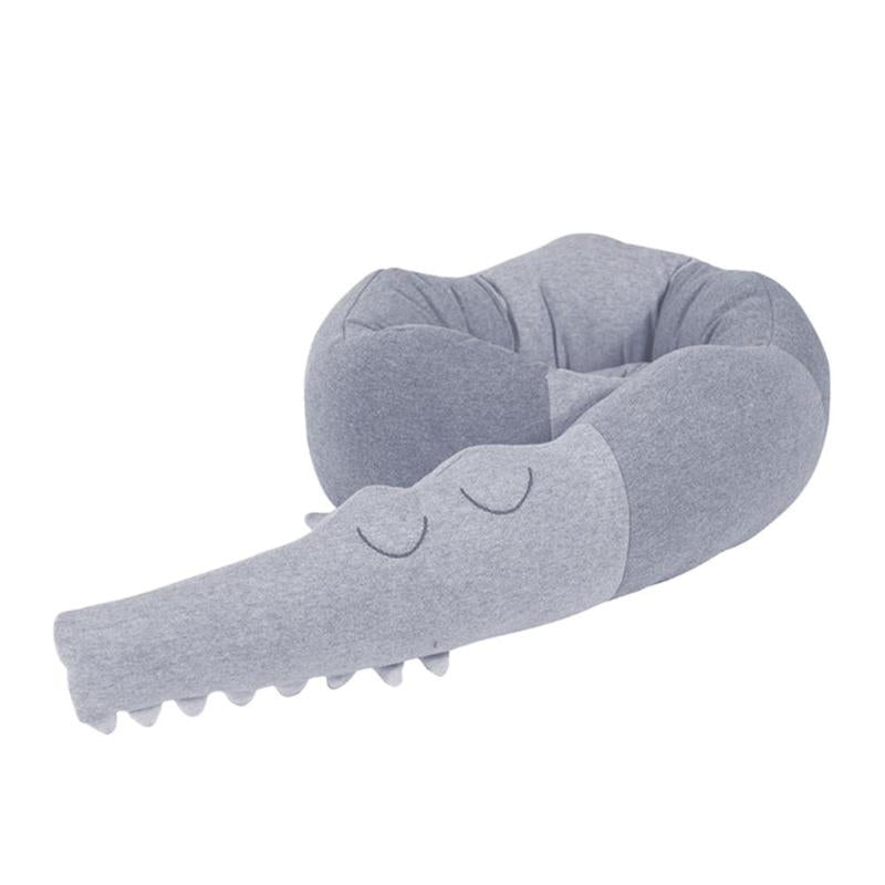 Crocodile Crib Bumper Padding and Toddler Body Pillow by HitMyNeed