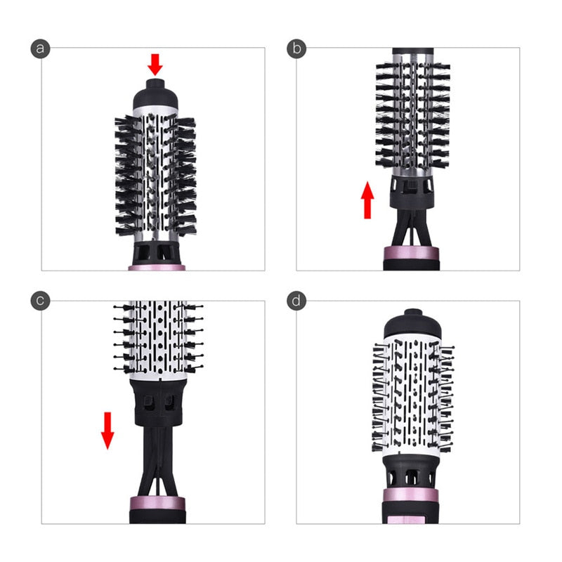 Curling Blow Dryer Electric Hair Brush 1000W by HitMyNeed