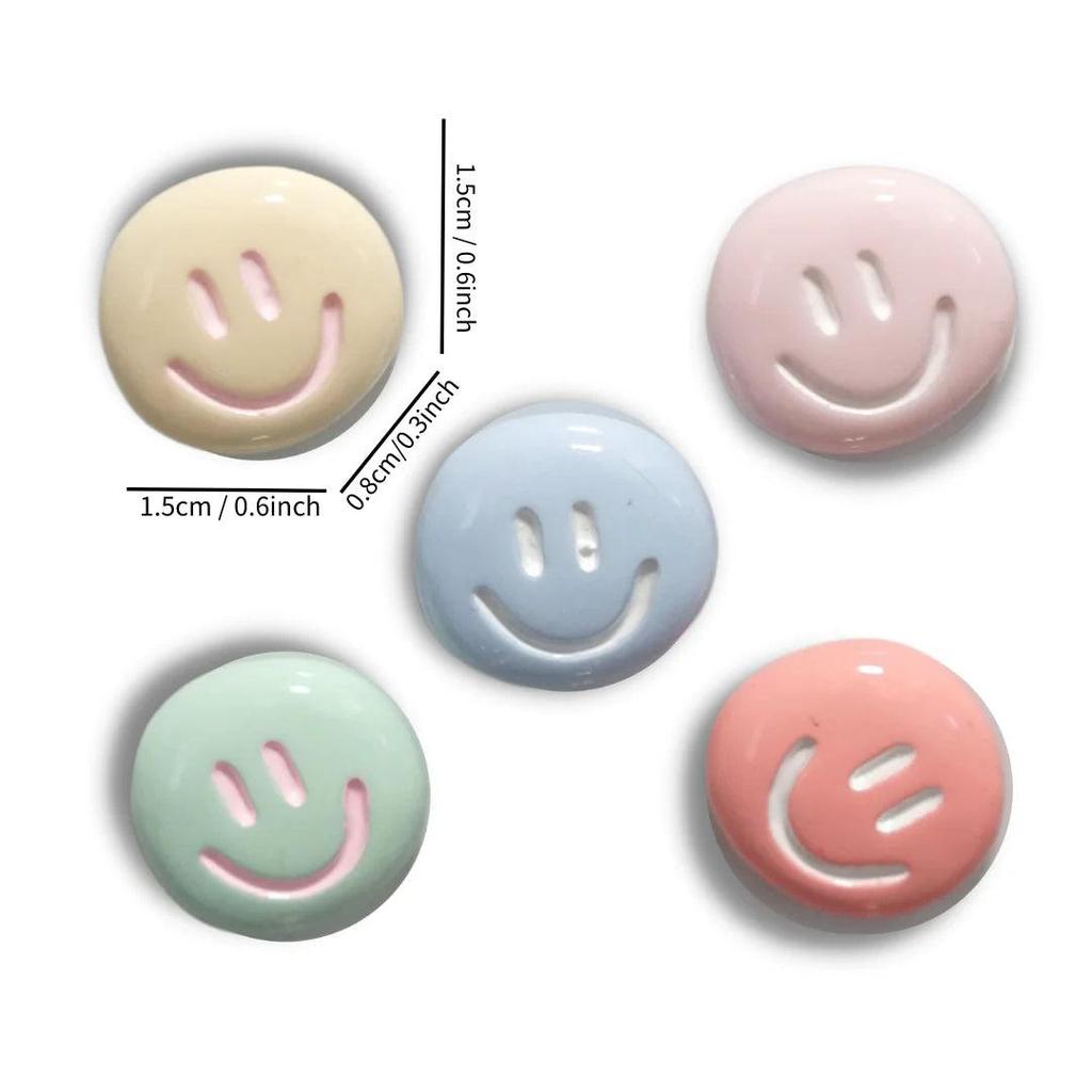 Cute Smiley Face Fridge Magnets Set (5 Pieces) by HitMyNeed