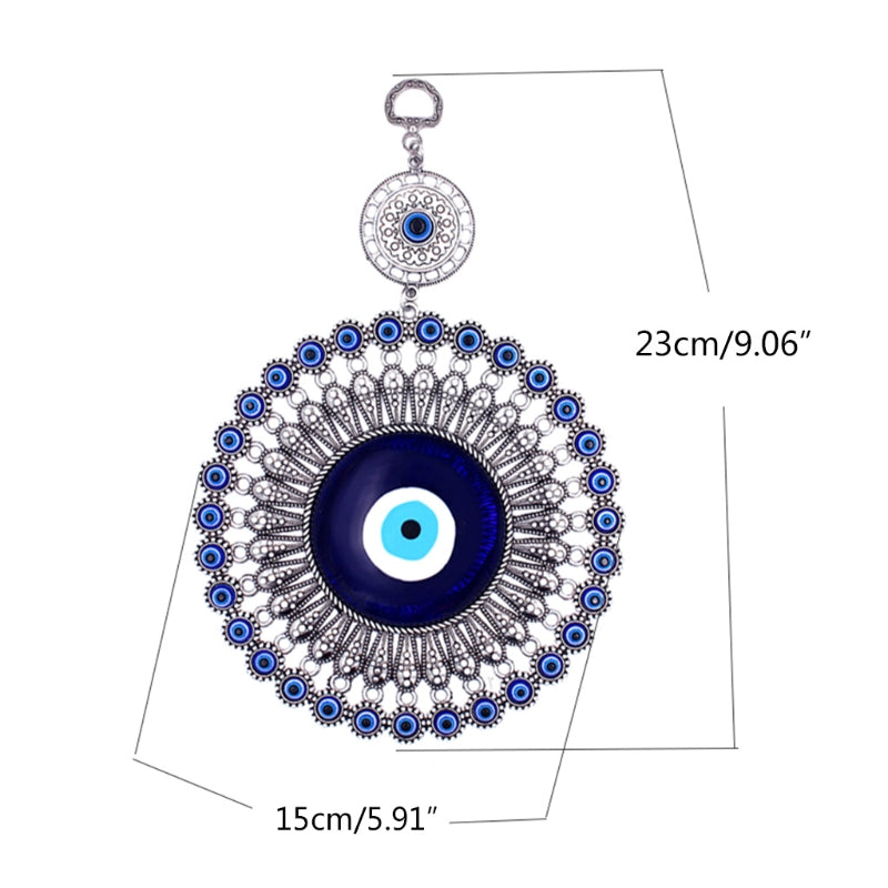 Deep Blue Evil Eye Wall Hanging Decor by HitMyNeed