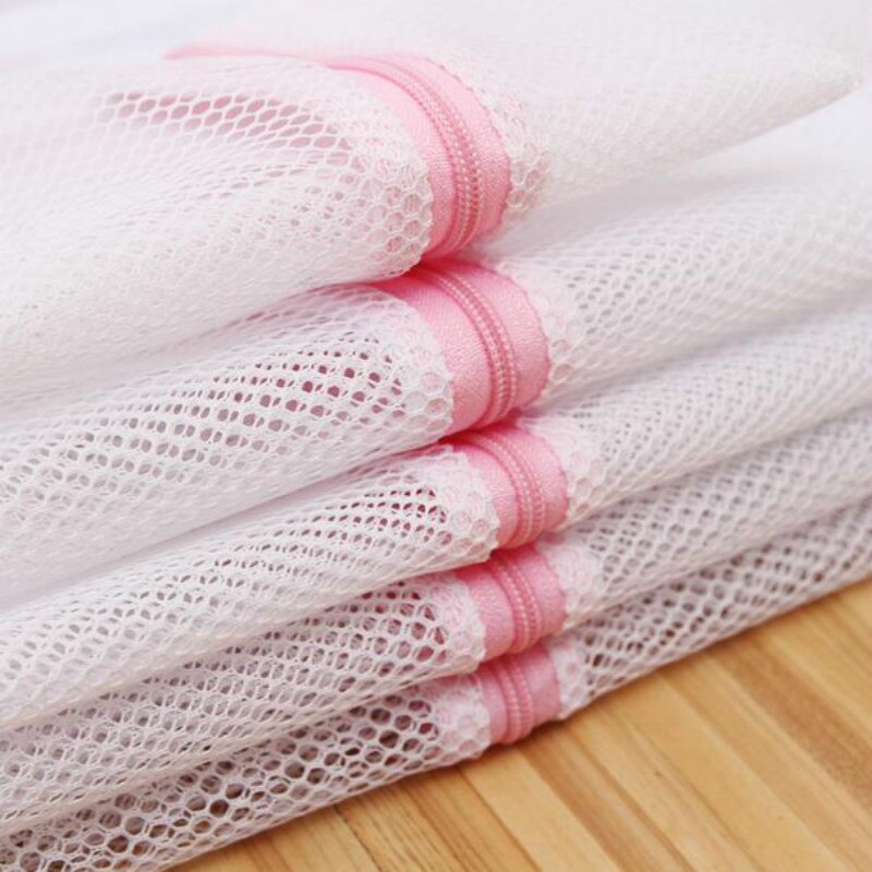 Delicates Mesh Laundry Wash Bag with Zipper 30x40cm by HitMyNeed