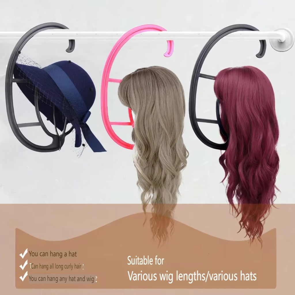 Detachable Hanging Plastic Wig Holder for Storage by HitMyNeed
