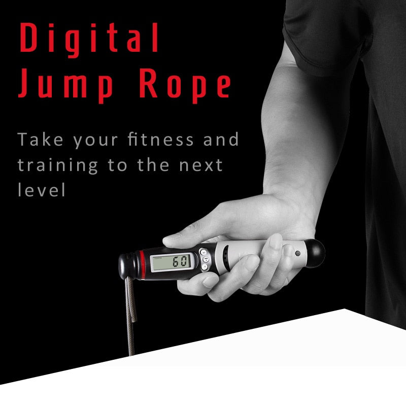 Digital Counting Jump Rope with Calorie Counter by HitMyNeed