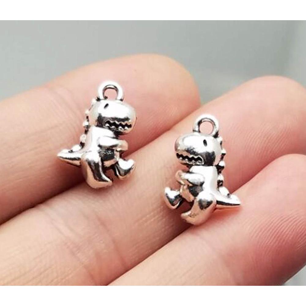 Dinosaur Charms Set for Jewelry Making (15 Pcs) by HitMyNeed