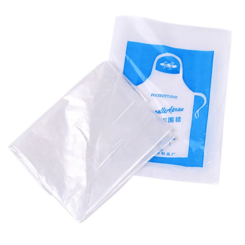 Disposable Plastic Aprons 10 Pack, Waterproof PE by HitMyNeed
