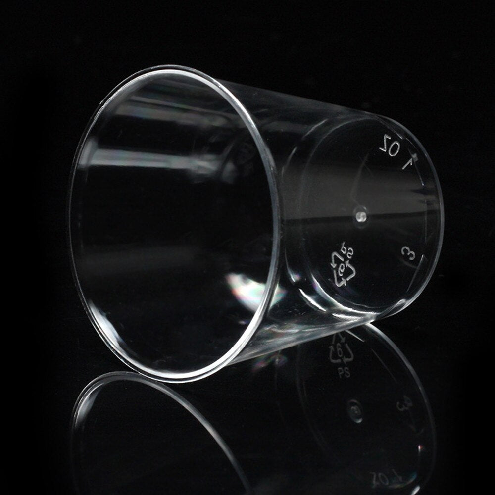 Disposable Plastic Shot Glasses 1oz (50 Pack) by HitMyNeed