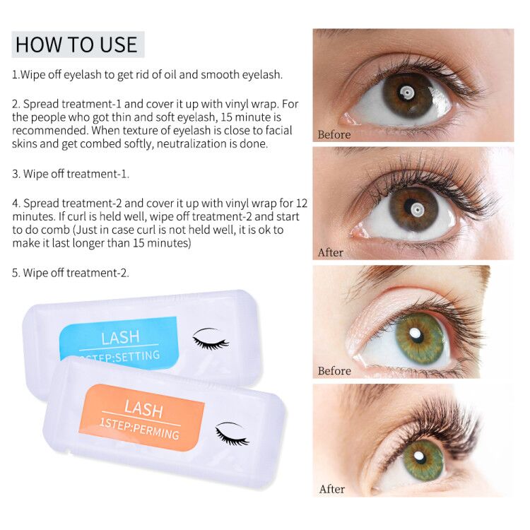DIY Eyelash Lift Kit at Home Lash Perm Set by HitMyNeed