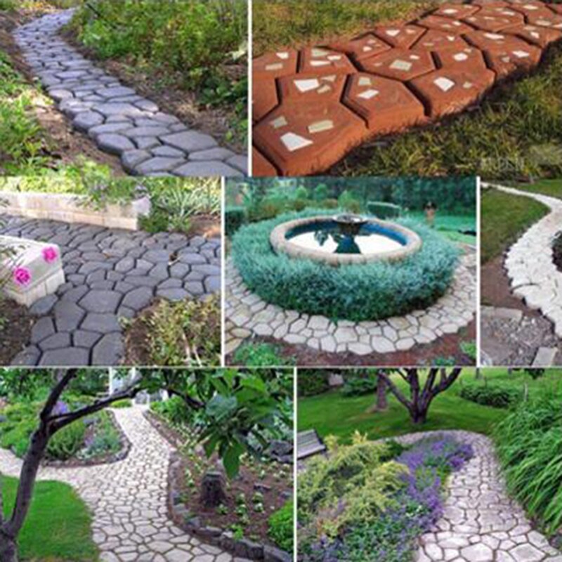 DIY Reusable Garden Path Maker Mold 36 x 36cm by HitMyNeed