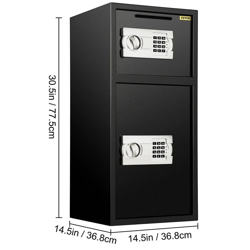 Double Door Steel Safe with Electronic Lock, 33" by HitMyNeed