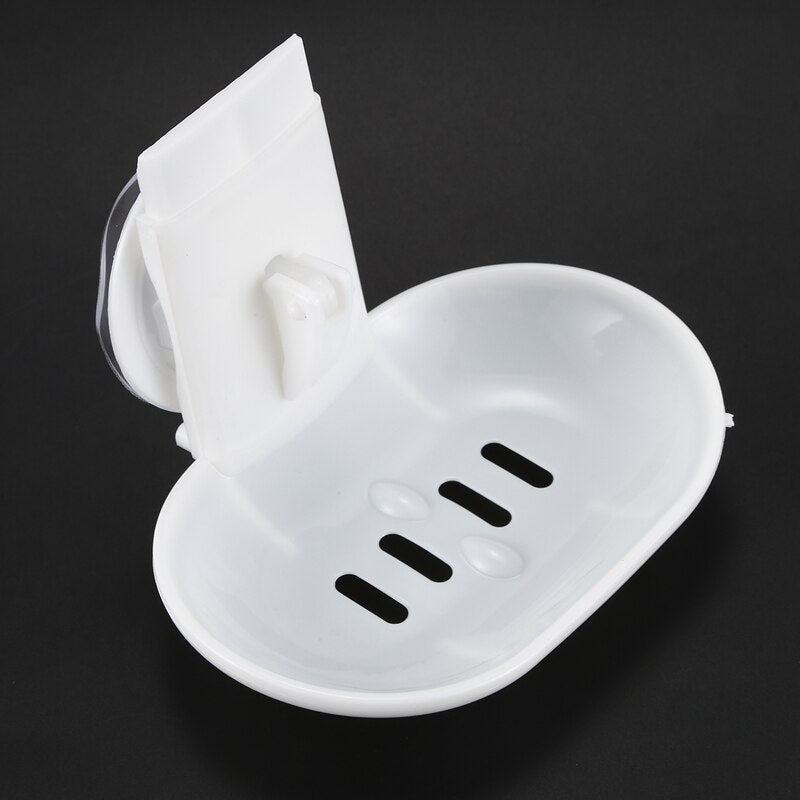 Double Layer Wall-Mounted Plastic Soap Rack by HitMyNeed