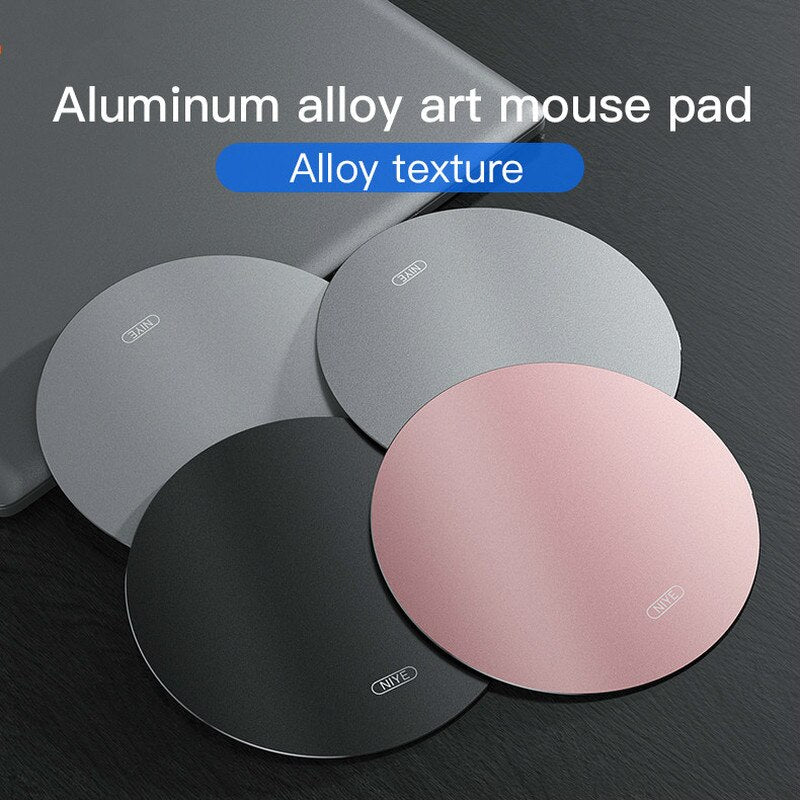 Double-Sided Aluminum Gaming Mouse Pad 200x200mm by HitMyNeed