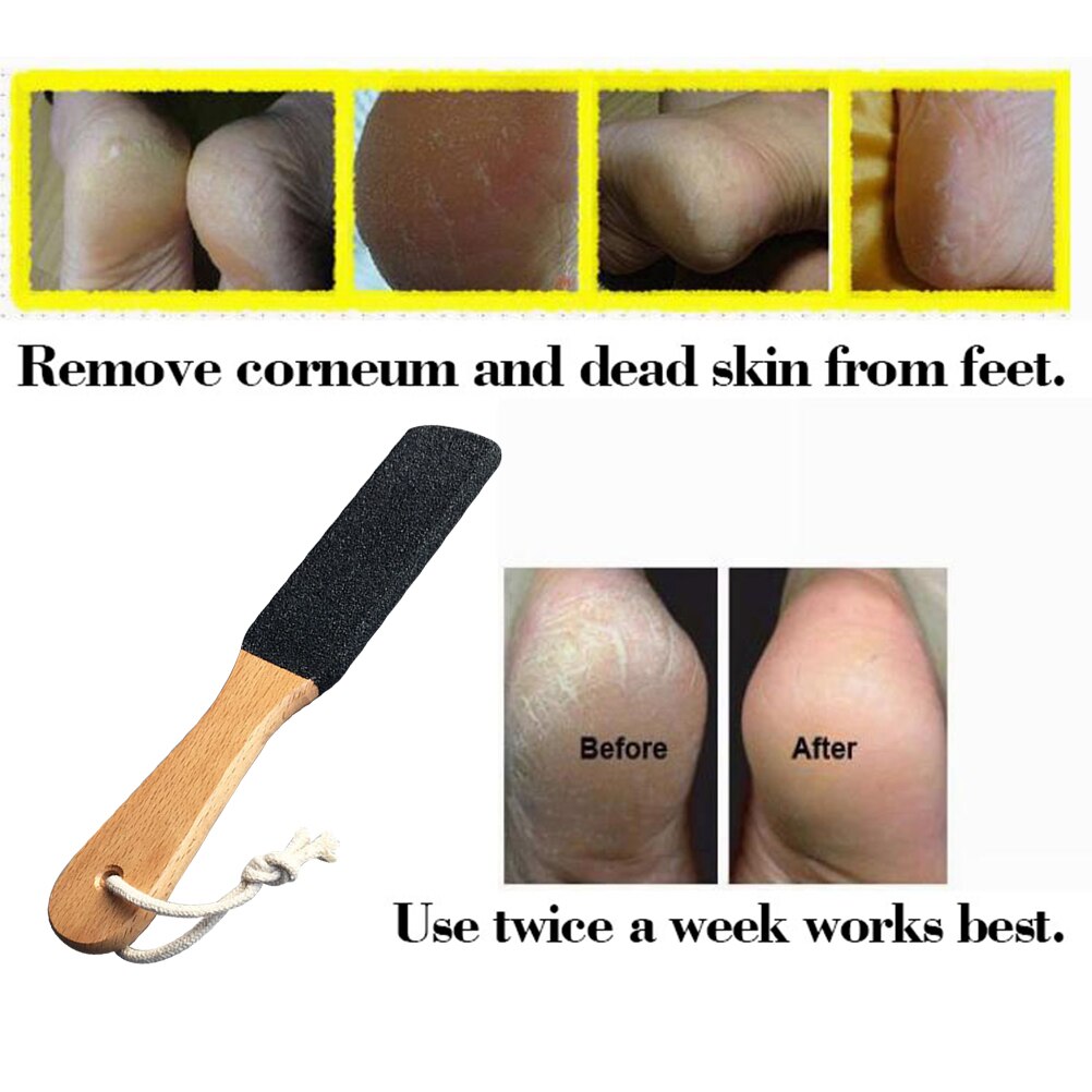 Double Sided Foot Rasp File with Wooden Handle by HitMyNeed