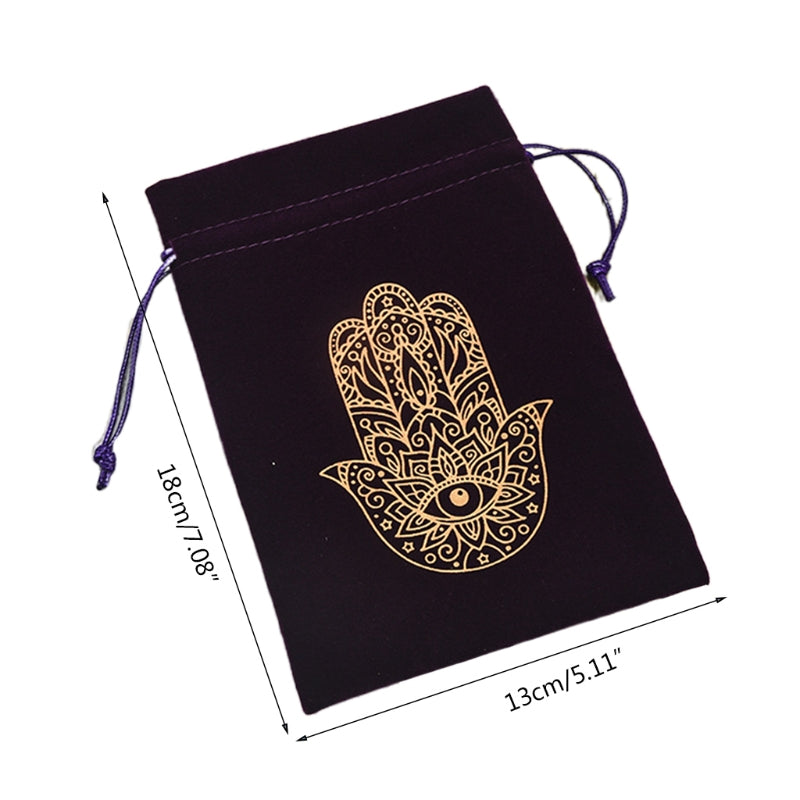 Drawstring Flannel Tarot Card Pouch by HitMyNeed