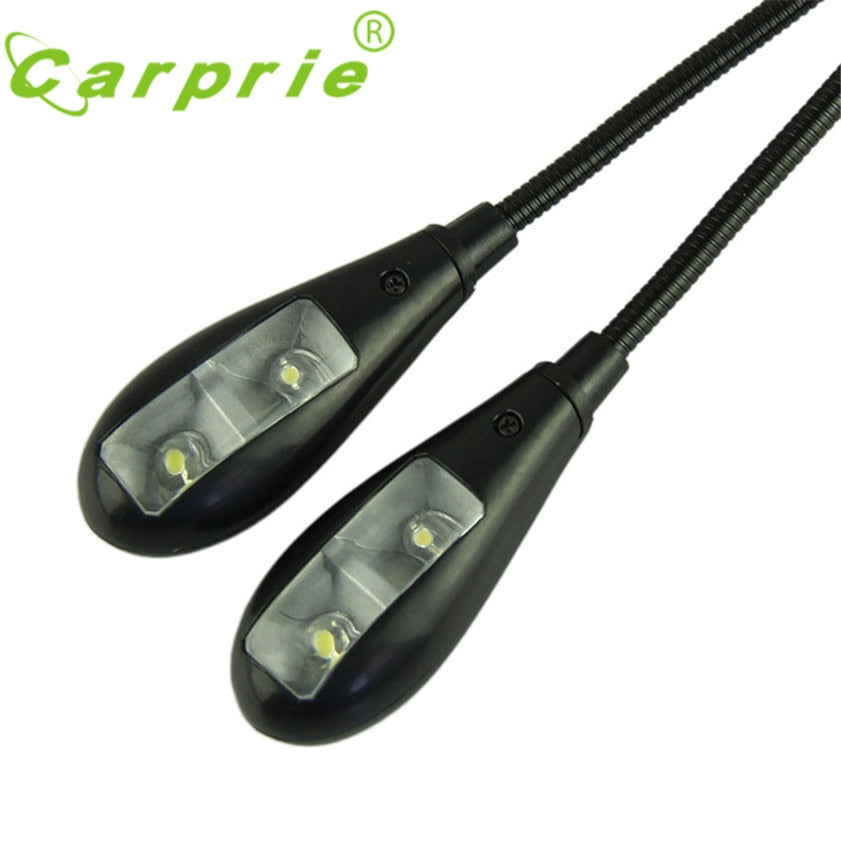 Dual LED Clip-On Book Light with Flexible Necks by HitMyNeed