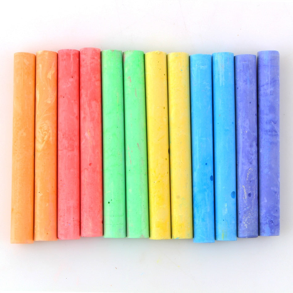 Dustless Colored Chalk, 12-Piece Set by HitMyNeed