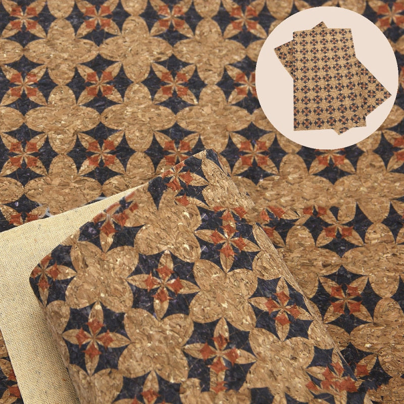 Eco Friendly Cork Fabric Set 10pcs for Crafts by HitMyNeed