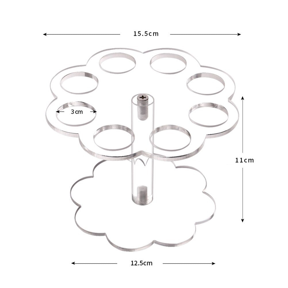 Eight Slot Clear Acrylic Waffle Cone Holder Stand by HitMyNeed
