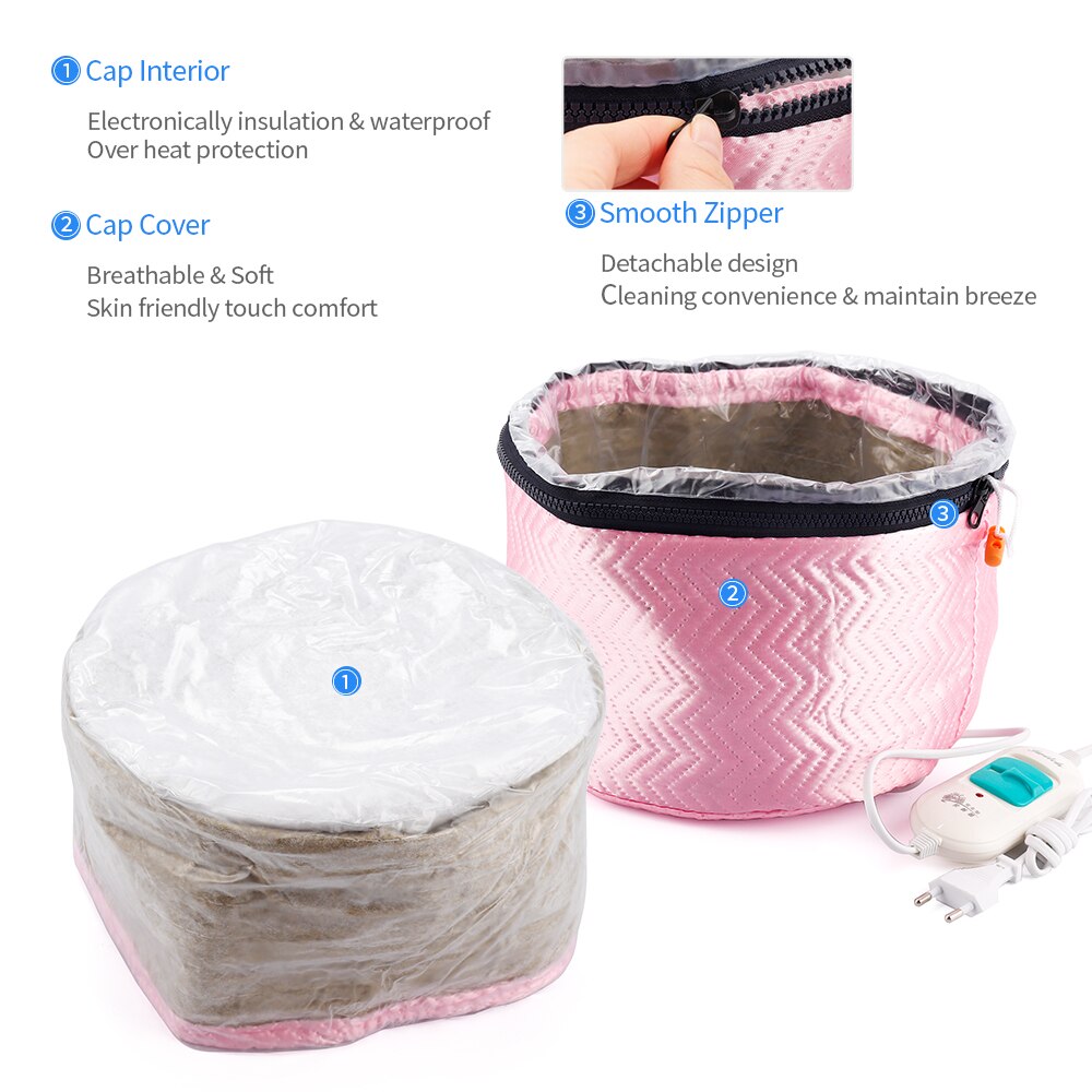 Electric Hair Steamer Cap for Deep Conditioning by HitMyNeed