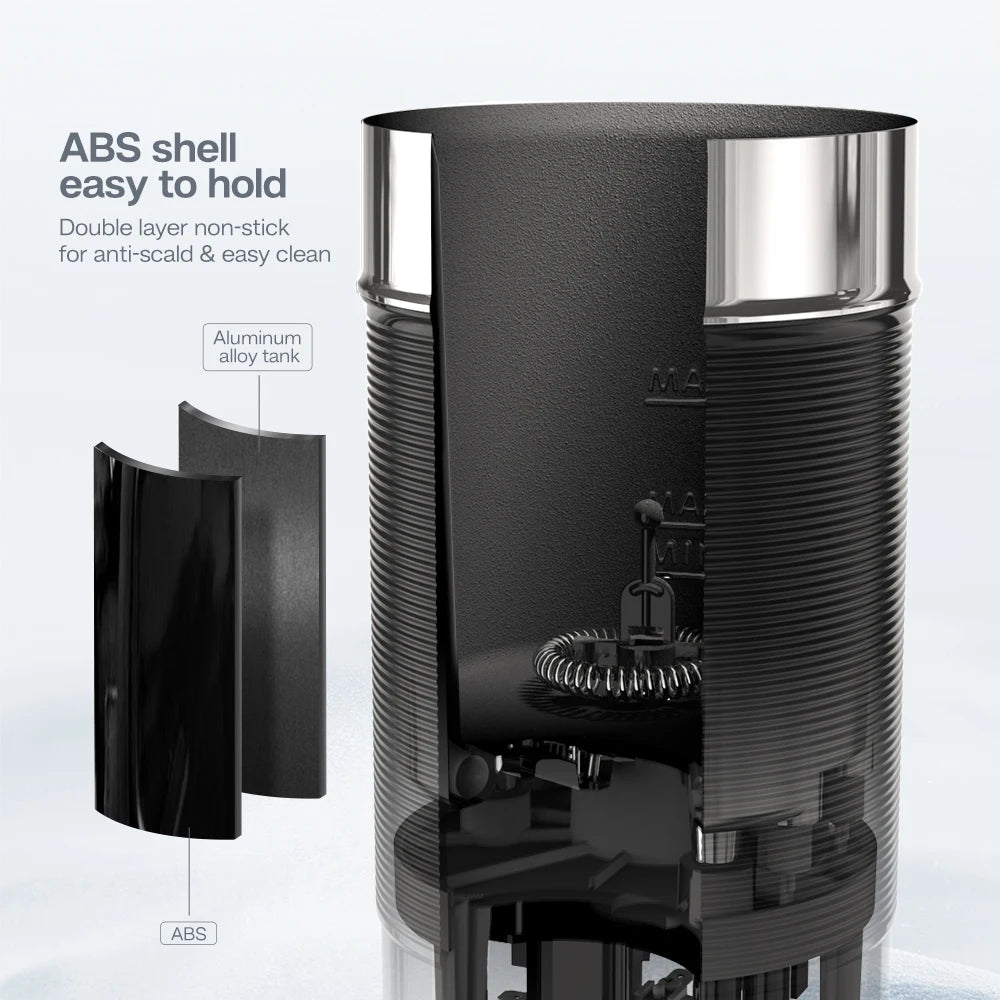 Electric Milk Frother & Warmer for Hot and Cold Drinks by HitMyNeed