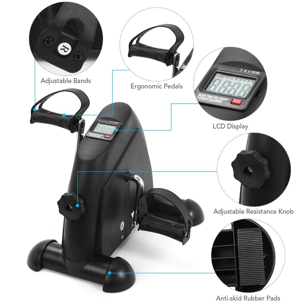 Electric Mini Pedal Exercise Bike with LCD Display by HitMyNeed