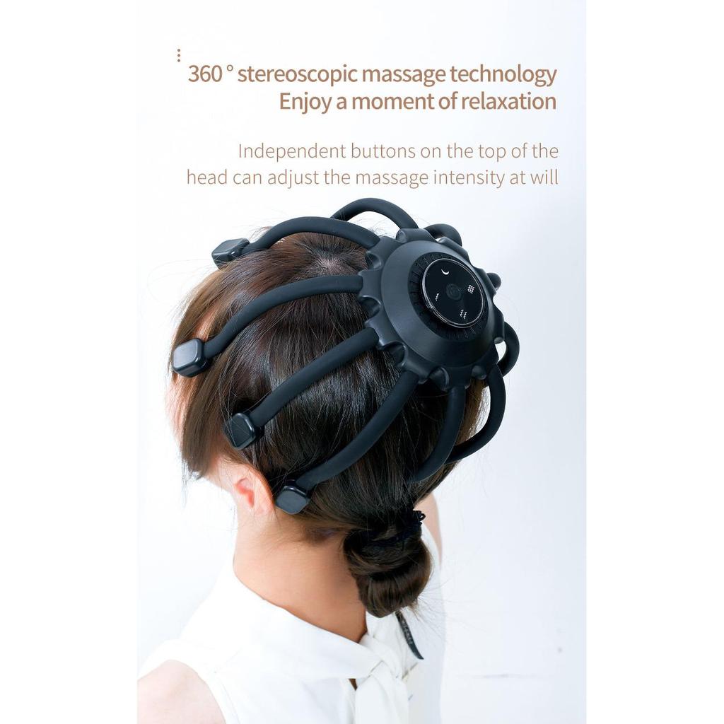 Electric Octopus Head Massager with Bluetooth Audio by HitMyNeed