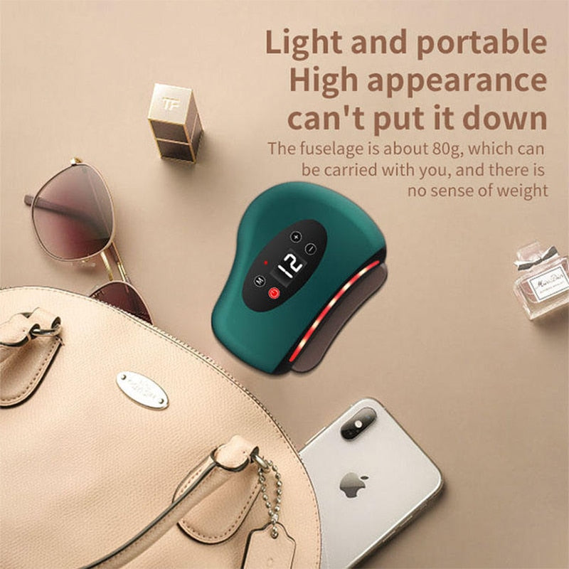 Electric Vibration Gua Sha Facial & Body Massager by HitMyNeed