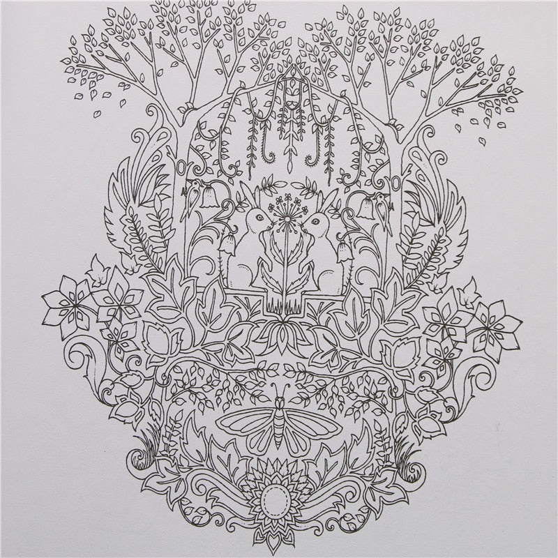 Enchanted Forest Adult Coloring Book, 24 Pages by HitMyNeed