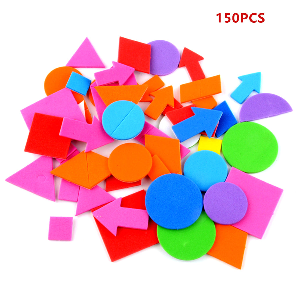 EVA Foam Shape Stickers for Kids Crafts (150pcs) by HitMyNeed