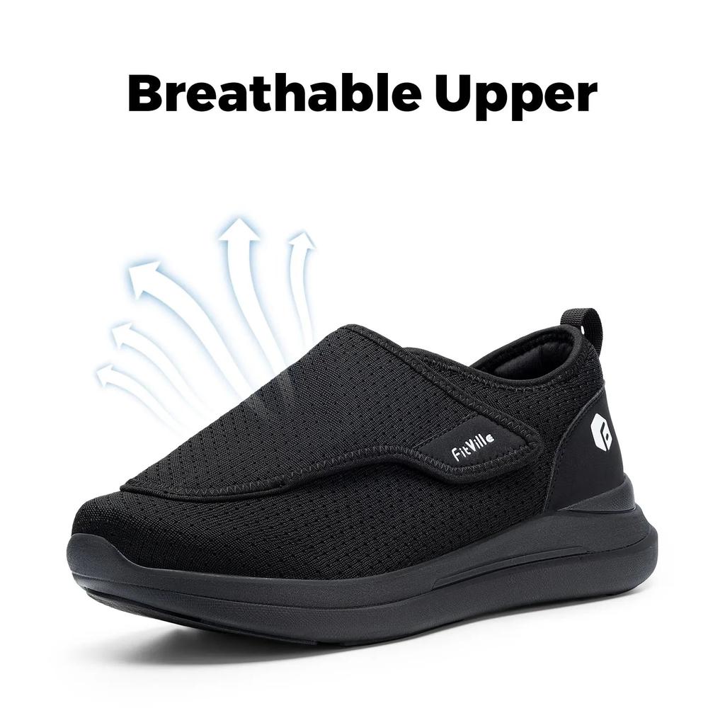 Extra Wide Men's Diabetic Orthopedic Walking Shoes by HitMyNeed