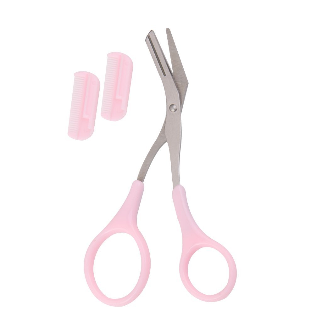 Eyebrow Scissors Trimmer with Comb Attachment by HitMyNeed