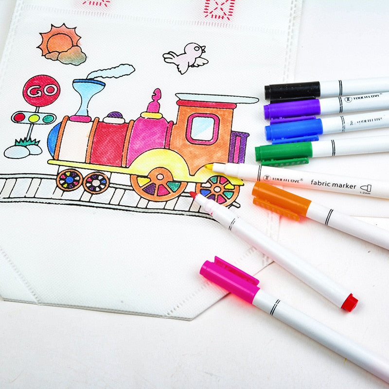 Fabric Marker Pens Set for Clothes and DIY Crafts by HitMyNeed