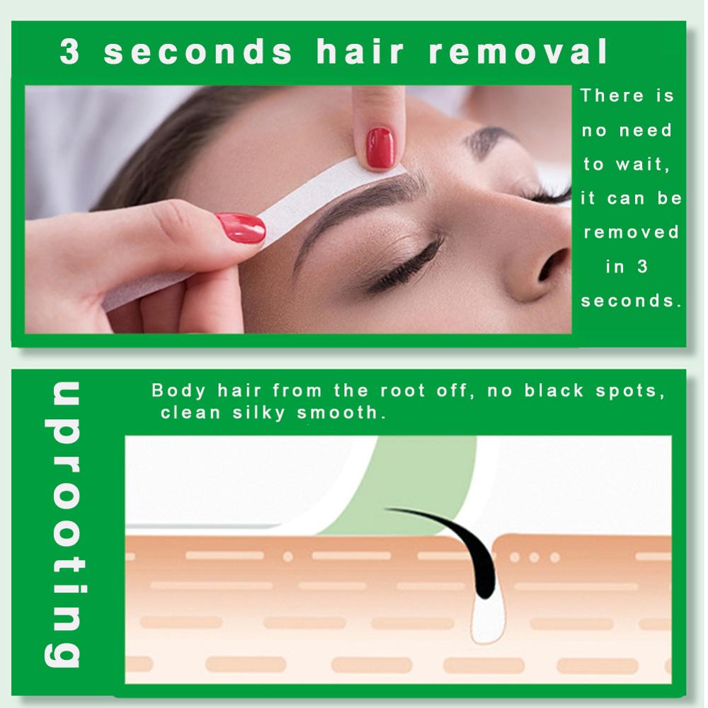 Face Wax Strips 24-Pack DIY Hair Removal Set by HitMyNeed