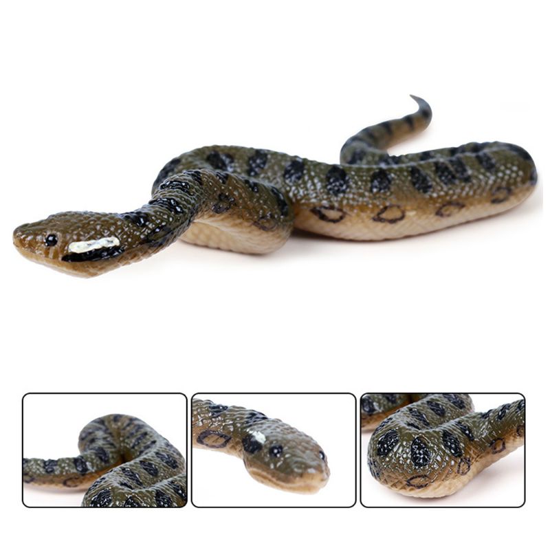 Fake Anaconda Realistic Rubber Snake Prop by HitMyNeed