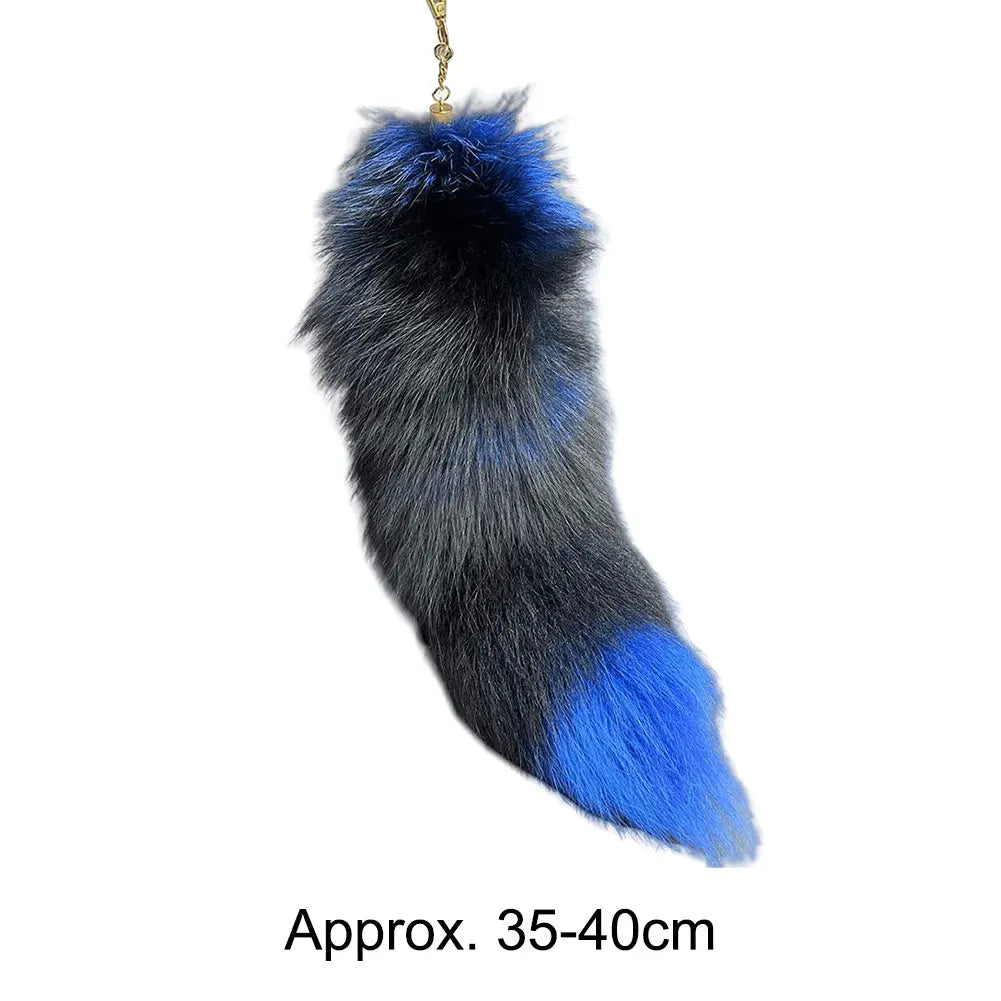 Faux Fur Fox Tail Keychain Pendant 35-40cm by HitMyNeed