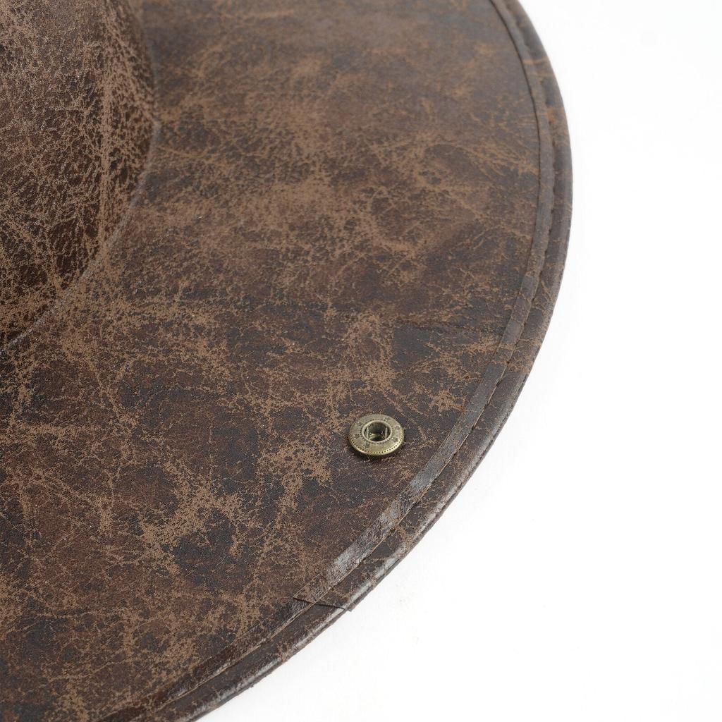 Faux Leather Pirate Captain Hat for Costumes by HitMyNeed