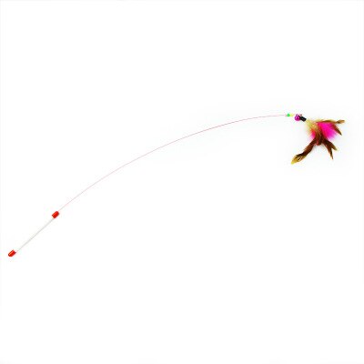 Feather Cat Teaser Wand with Bell - 100cm by HitMyNeed