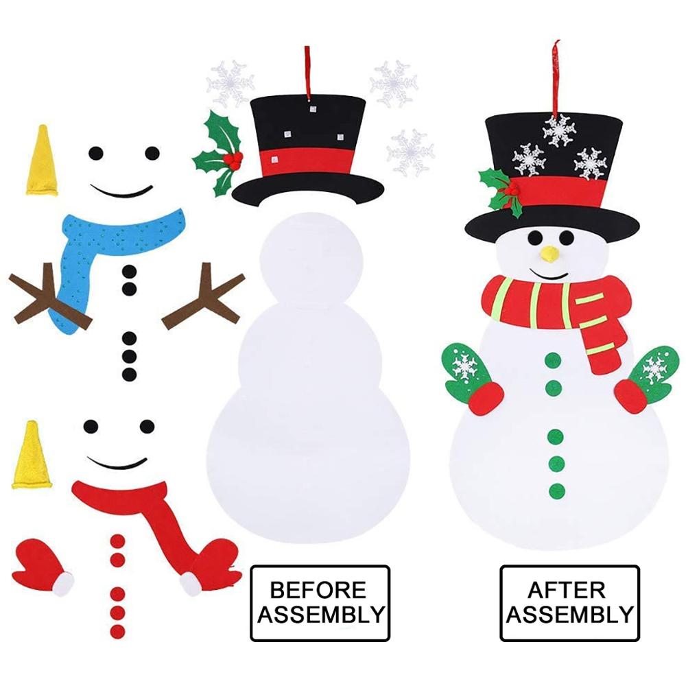 Felt Snowman DIY Christmas Decoration Kit by HitMyNeed
