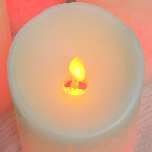 Flameless Battery LED Candles with Remote, Set of 3 by HitMyNeed