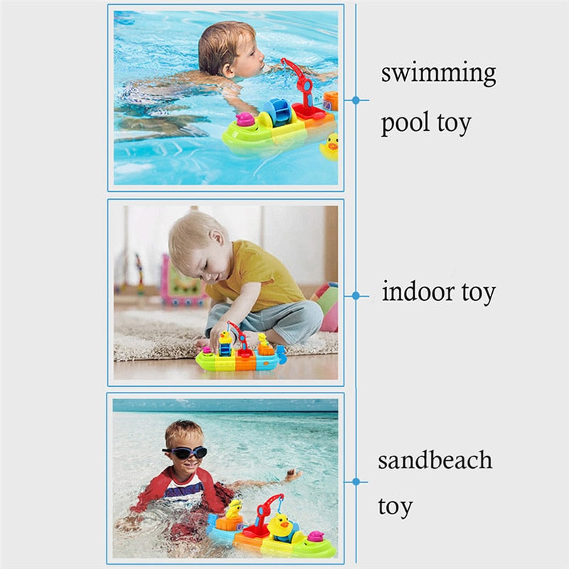 Floating Boat Bath Toy with DIY Assembly Set by HitMyNeed