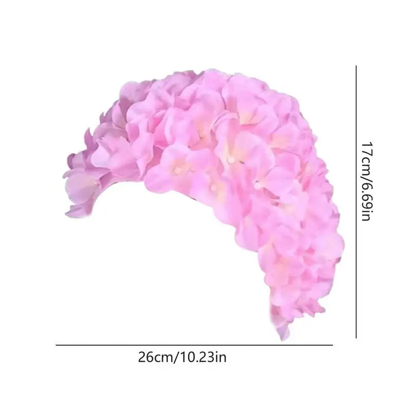 Floral Swim Cap for Women - Comfortable & Stylish by HitMyNeed