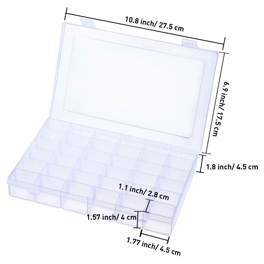 Floss Organizer 36-Grid Transparent Storage Box by HitMyNeed