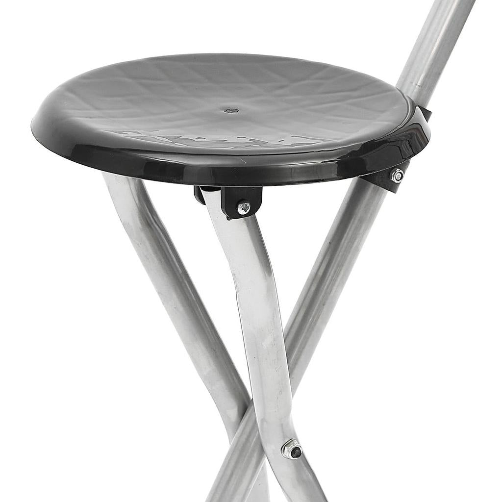 Folding Walking Stick with Integrated Seat by HitMyNeed