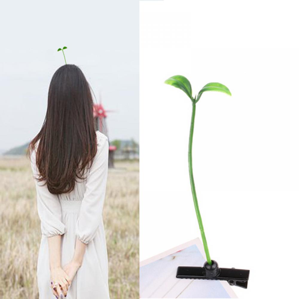 Funny Bean Sprout Hair Clips Set (4pcs) by HitMyNeed