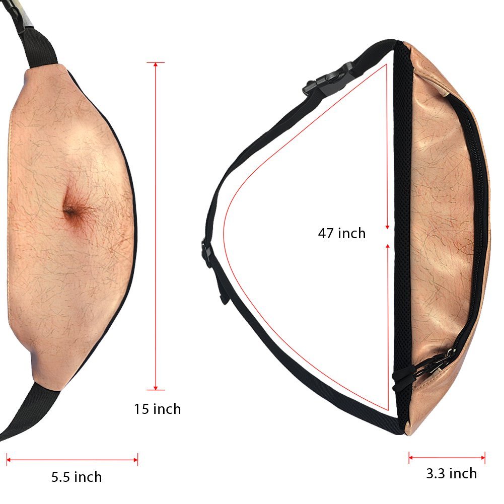 Funny Beer Belly Waist Bag Fanny Pack by HitMyNeed