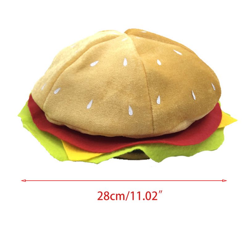 Funny Soft Cloth Hamburger Costume Hat by HitMyNeed