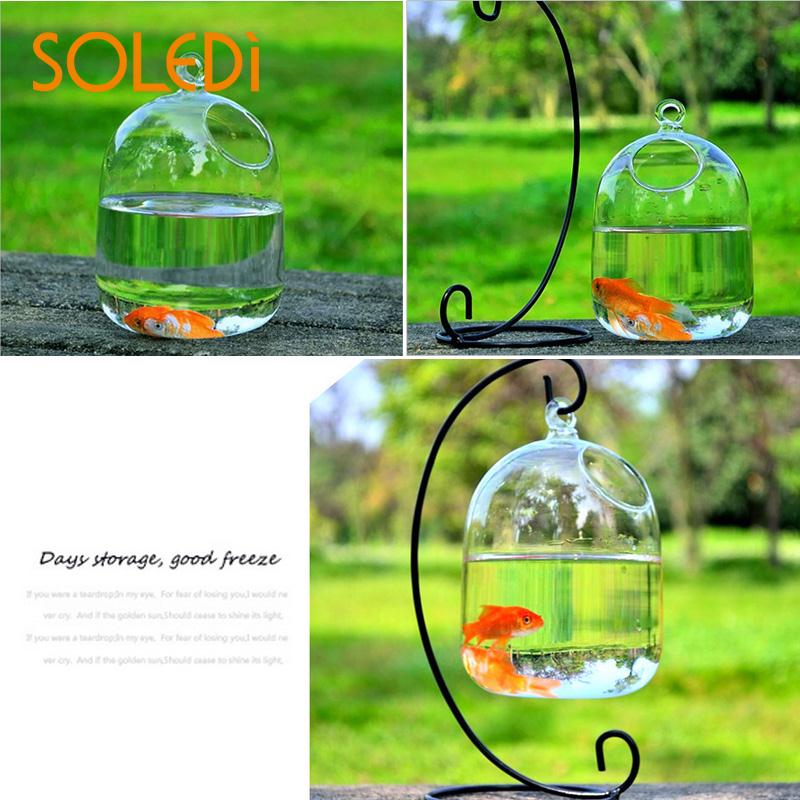 Glass Hanging Fishbowl Vase (Without Stand) by HitMyNeed