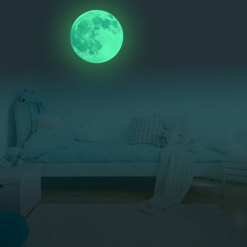Glow in the Dark Moon Wall Decal 29cm by HitMyNeed